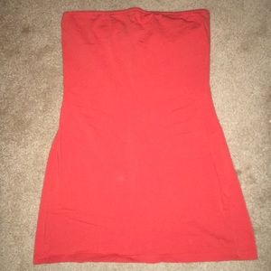 Orange body con dress